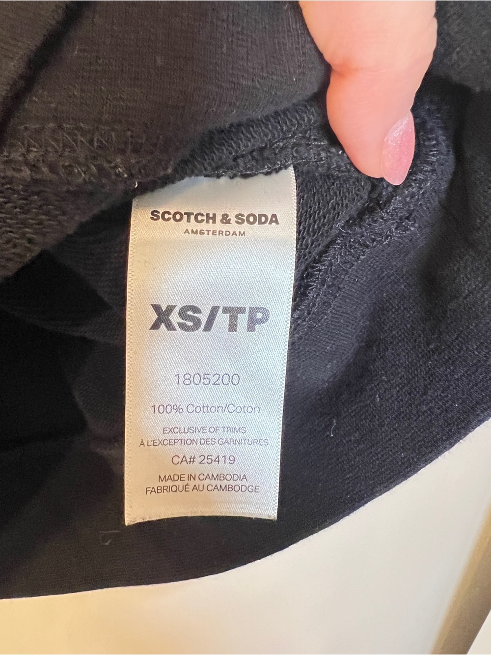 Scotch & Soda Amsterdam New York Sweatshirt Women’s XS Black Crewneck - Picture 5 of 6